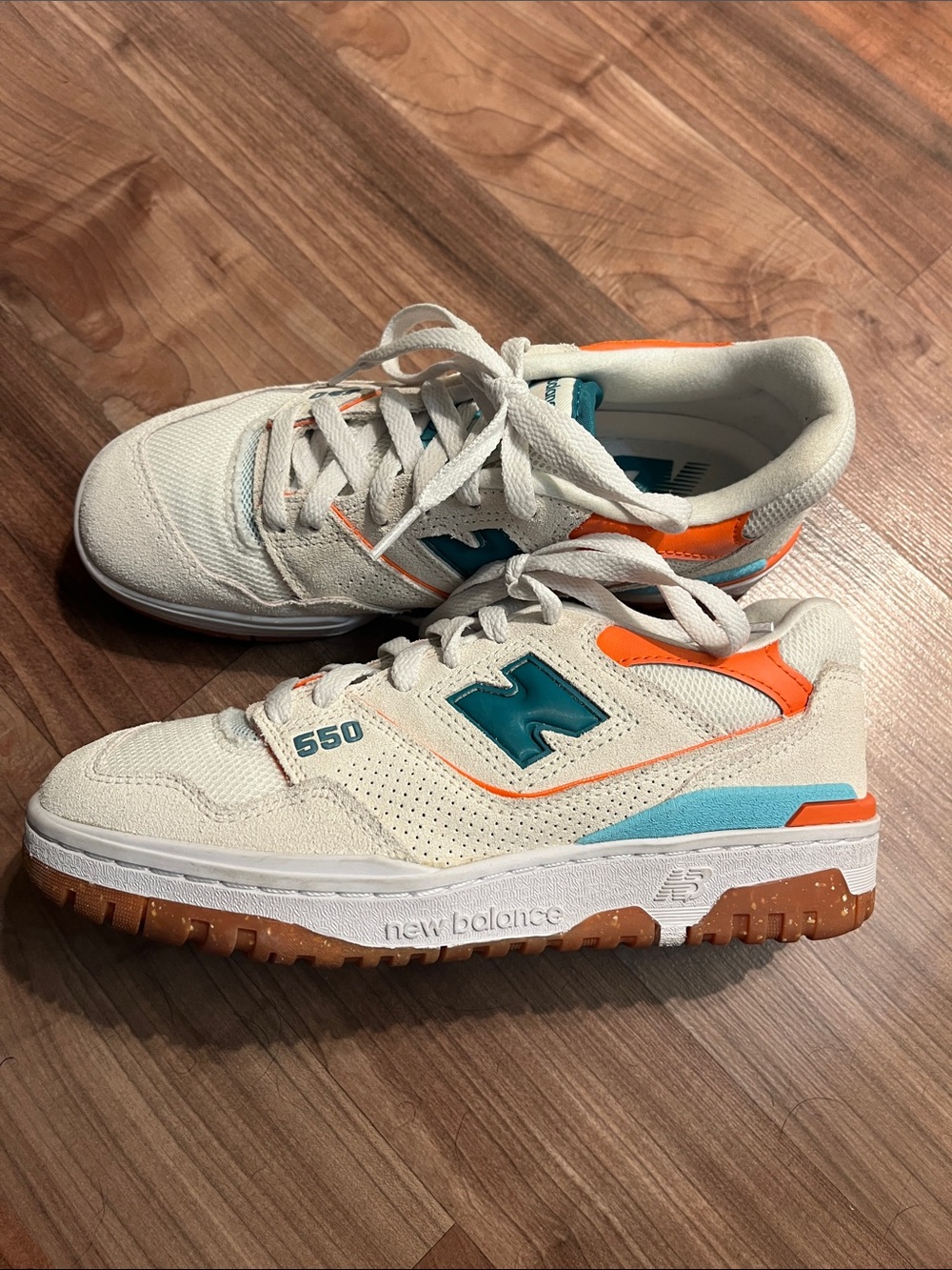 New Balance 550 Sea Salt Verdigris Women’s size 7.5 Just tried on - Picture 2 of 9